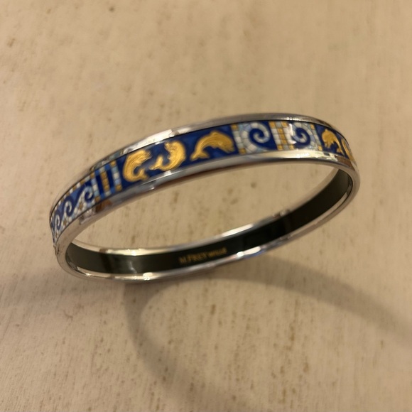 Stylish Blue and Gold Bracelet